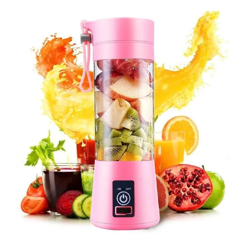 Mini Liquidificador Portátil Shake Take Juice Cup 6 Lâminas Recarregável