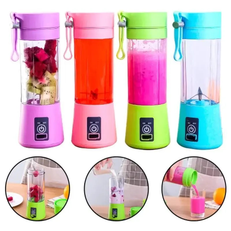 Mini Liquidificador Portátil Shake Take Juice Cup 6 Lâminas Recarregável